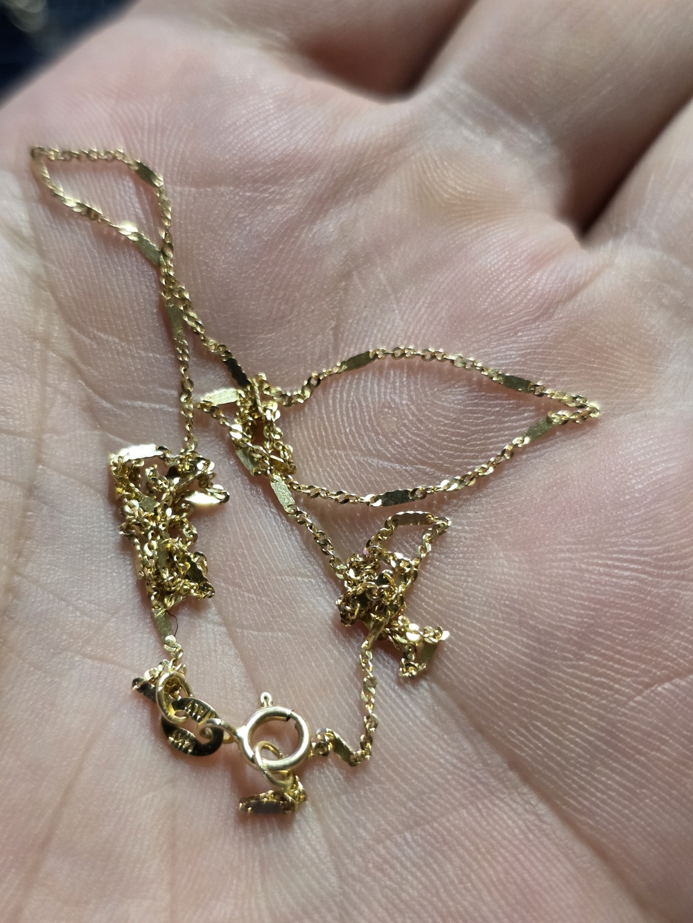 14K Gold Satellite Chain Necklace